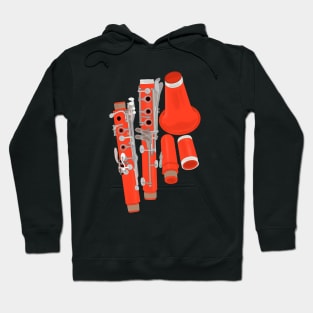 Clarinet Disassembled Hoodie